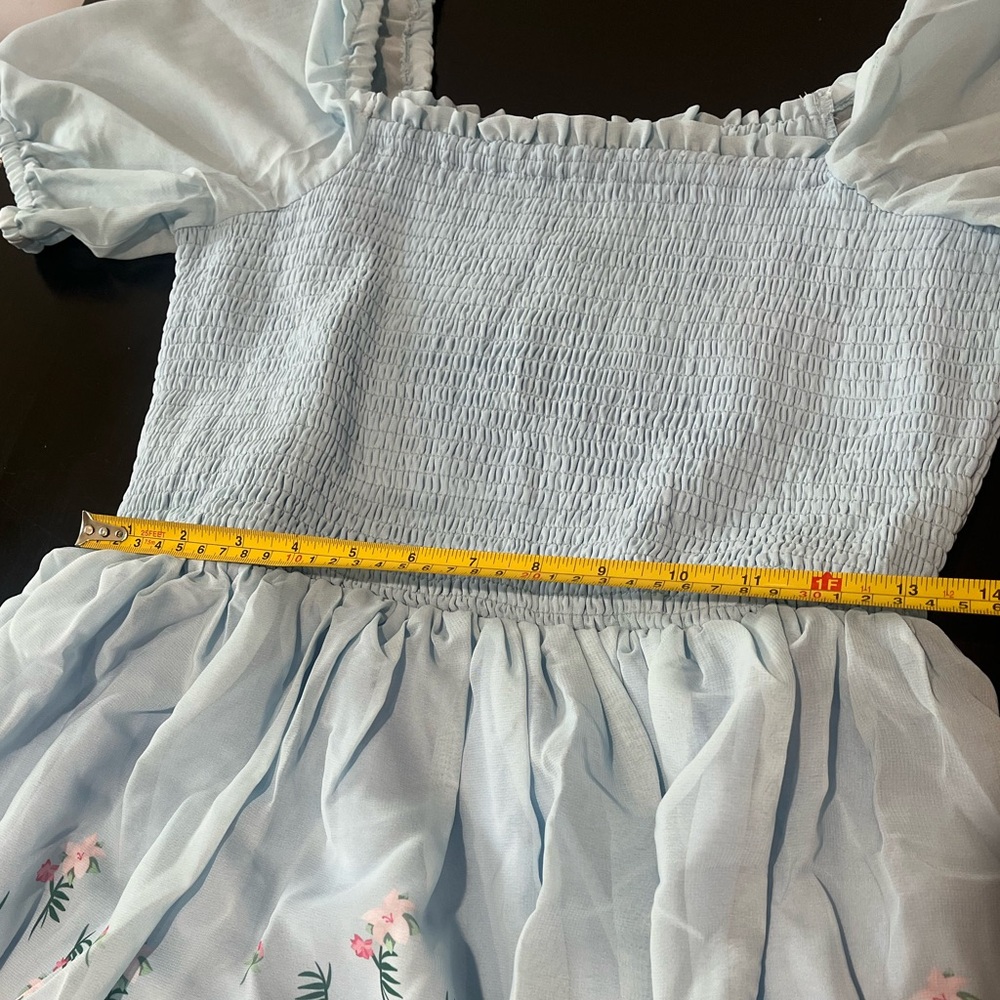 Disney Princess Mulan Puff Sleeve Smock Dress - Picture 9 of 10